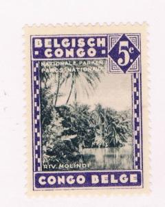 Belgian Congo  #166 NH Molindi River (B0228)