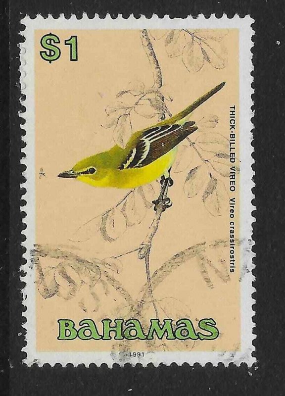 BAHAMAS SG904 1991 $1 THICK BILLED VIREO USED