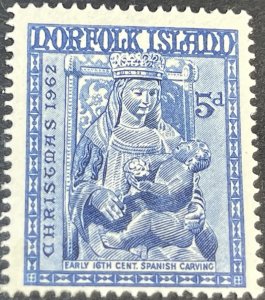 NORFOLK ISLAND # 45-MINT NEVER/HINGED--SINGLE--1962