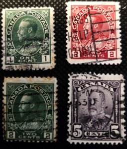 Canada 1911-29King George V #104-153 U SCV $3.75