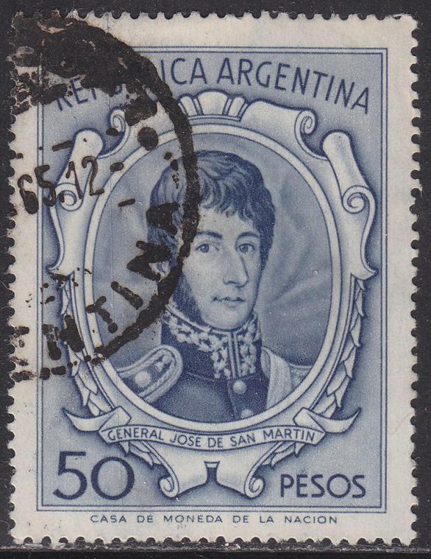 Argentina 826 Gen. Jose de San Martin 1965