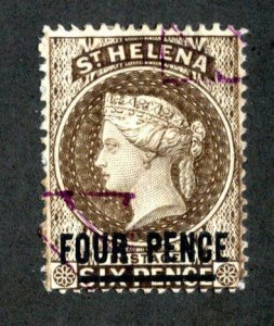 1894 St Helena Sc#38a annuled ( 1471 BCX2 )