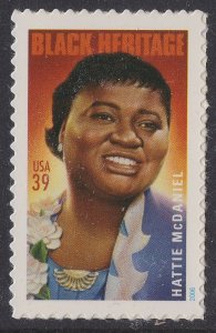 US 3996 Black Heritage Hattie McDaniel 39c single (1 stamp) MNH 2006
