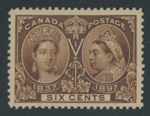 Canada 55 - 6 cent Jubilee - XF Mint hinged