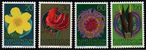 Liechtenstein # 500 - 503 MNH