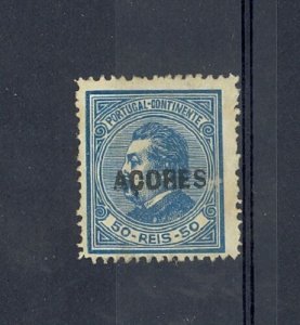 Azores Scott 42 Mint hinged, small scuff on face