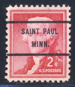 Saint Paul MN, 1033-71 Bureau Precancel, 2¢ Jefferson