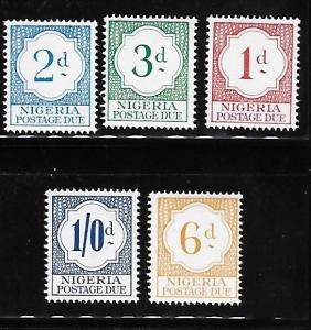 Nigeria 1961 Postage due stamps MNH A721