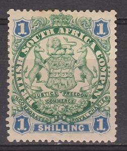 RHODESIA 1896 ARMS 1/-