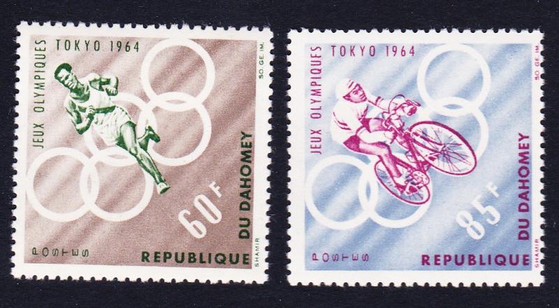 Dahomey Olympic Games Tokyo 2v SG#211-212 SC#191-192