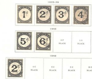 Trinidad 1923 Postage Dues range incl 4d, 5d, 6d fu c£225++