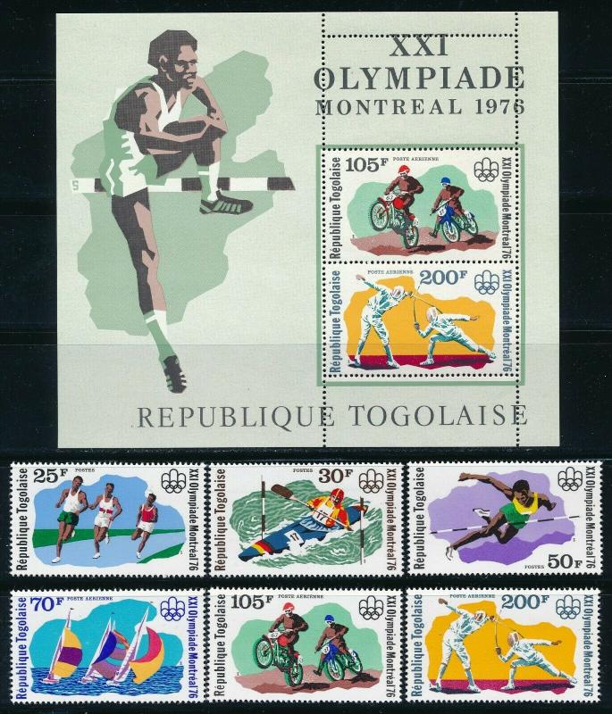 Togo - Montreal Olympic Games MNH Set #934-6-C298-9 (1976) 