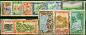 Cook Islands 1949 Set of 11 SG150-159 Fine LMM