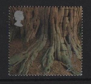 Great Britain  #1918  used  2000 millennium tree and leaf 2nd