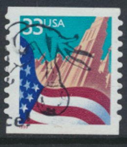 USA  SC# 3279 Used  perf 9.8    Flag  33c  1999  see scan