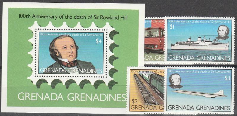 Grenada Grenadines #328-32 MNH  CV $3.00   (A7731)