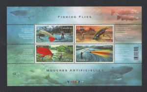 Canada #2087 (2005 Fishing Flies sheet)  VFMNH CV $10.00