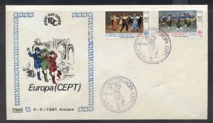 Turkey 1981 Europa Folklore FDC