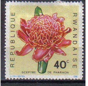 RWANDA, 1968, MH 40c, Flowers.?Phaeomeria speciosa?