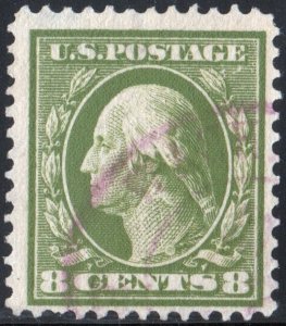 SC#337 8¢ Washington Single (1908) Used