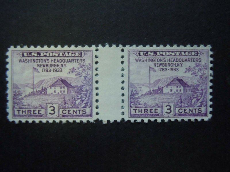 #752 Newburgh Pairs with Horizontal & Vertical Gutters  MNH NGAI F/VF CV 