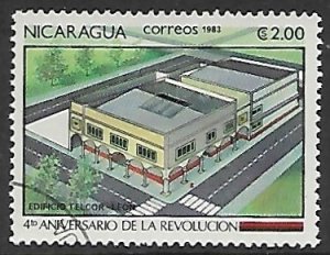 Nicaragua # 1262 - Telecom Building - used.....{KBrO}