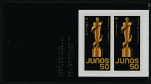 Canada 3274a Left Booklet Pane MNH Junos 50th Anniversary, Music