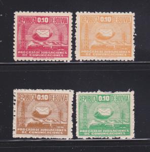 Bolivia RA5-RA8 Set MNH Communications Symbols