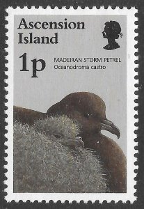 Ascension Scott 640 MLH 1p Madeiran Storm Petrel Bird issue of 1996