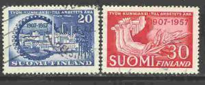 Finland#347-48, Used cpl set, F-VF, SCV-$1.25