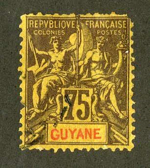 FRENCH GUIANA 48 USED SCV $28.00 BIN $12.50 ANGELS