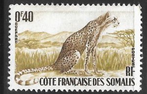 Somali Coast 272: 40c Cheetah, MH, VF