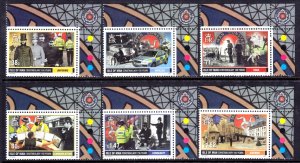 Isle of Man 2013 Constabulary Anniversary Complete Mint MNH Set SC 1549-1554