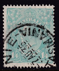 Sc# 76 1928 Australia 1/ 4 pence K V Used perf 13½ 12½ Wmk 203 CV $27.50