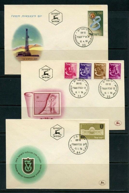 ISRAEL LOT Aii  OF 24 DIFFERENT FIRST DAY COVERS AS SHOWN