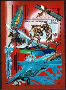 Central African Republic 1988 MNH Stamps Souvenir Sheet Sc C340 Sport Olympics