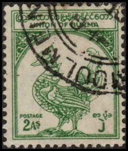 Burma 126 - Used - 2a Mythical Bird (1952)