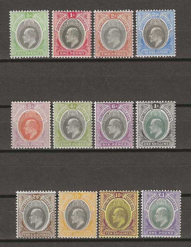 SOUTHERN NIGERIA 1904/09 SG 21/32ab MINT