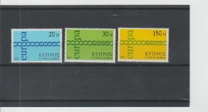 Cyprus  Scott#  365-367  MH  (1971 Europa)