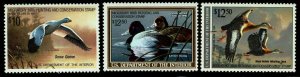 RW55-57 Federal Duck Stamp Value Group - OGNH - VF - CV$59.00 (ESP#020)