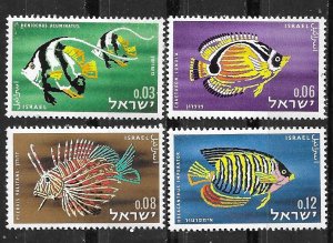 Israel # 231-34  Red Sea Fish   1962   (4) Mint NH