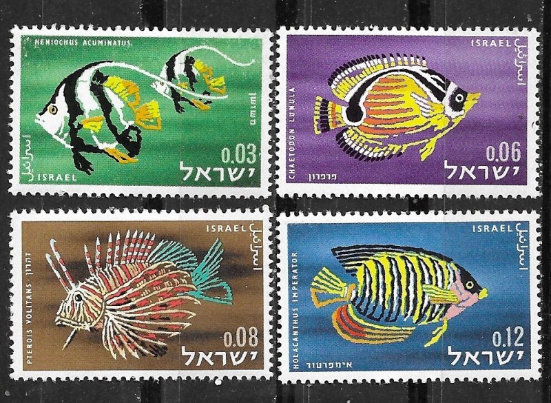 Israel # 231-34  Red Sea Fish   1962   (4) Mint NH