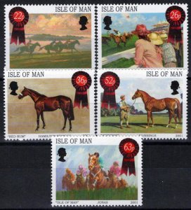 ZAYIX Isle of Man 913-917 MNH Horse Racing Animals Pets Sports 061223SM121M