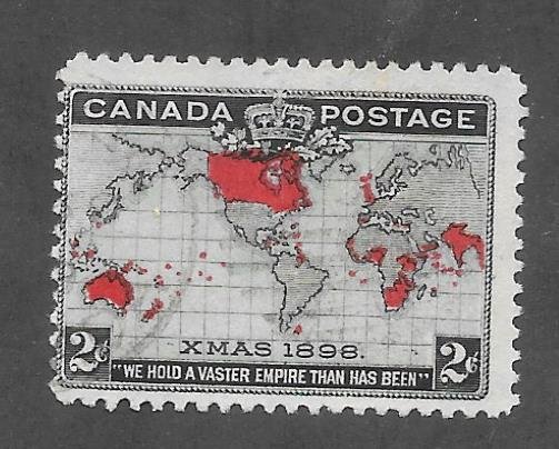 Canada Scott #86 Used 2c Map of British Empire 2018 CV $9.00