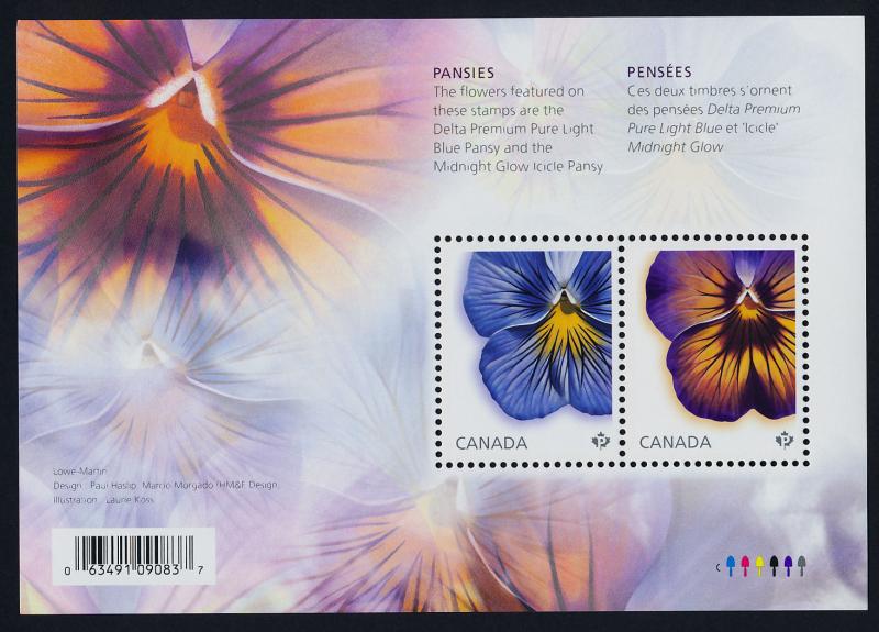 Canada 2809 MNH Flowers, Pansies