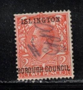 GREAT BRITAIN Scott # 190 Used - KGV - Islington Borough Council Overprint