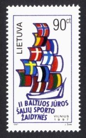 Lithuania Sc# 578 MNH 2nd Baltic Sea Games