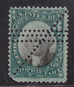 U.S. # RB 3, 3c Proprietary stamp