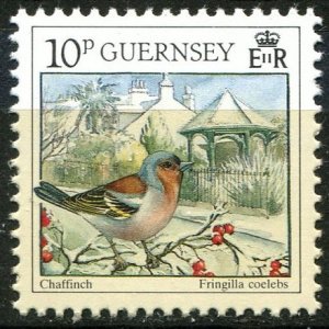 Guernsey  Sc#445k MNH, 10p multi, Christmas 1990: Winter Birds (1990)