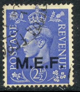 GREAT BRITAIN MIDDLE EAST FORCES 1943 KGVI 2 1/2d London Printing Sc 12 VFU